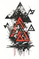 valknut symbol tattoo design idea