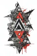 valknut symbol tattoo design idea
