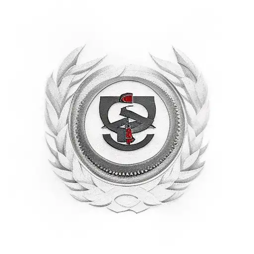 communist sickle and hammer tattoo design idea