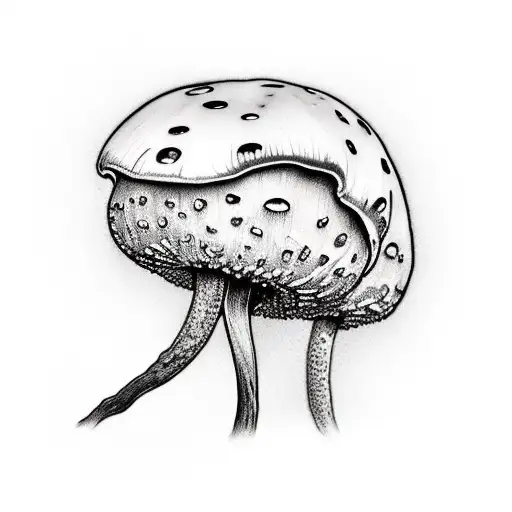 amanita mushroom soup boul  tattoo design idea
