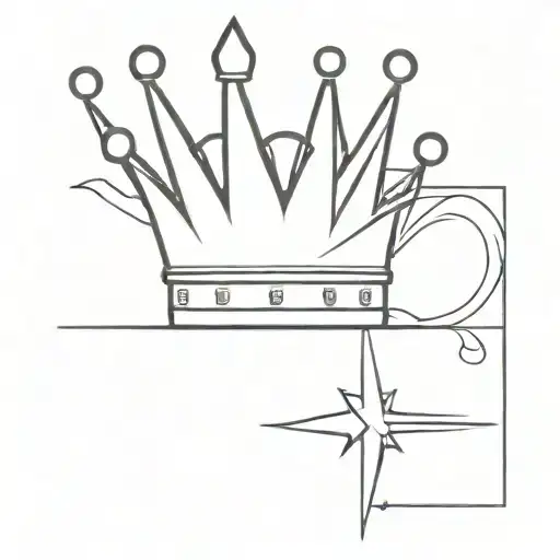 king crown tattoo design idea