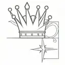 king crown tattoo design idea