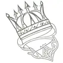 king crown tattoo design idea