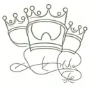 king crown tattoo design idea