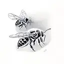 Honey Bee tattoo design idea