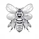 Honey Bee tattoo design idea