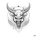 devil on skates tattoo design idea