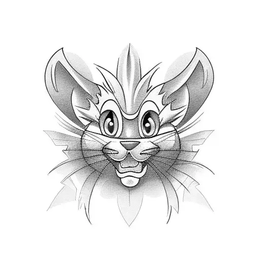 jerry from tom and jerry tattoo design idea