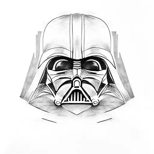 darth Vader ficando maluco tattoo design idea