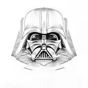 darth Vader ficando maluco tattoo design idea
