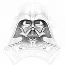 darth Vader ficando maluco tattoo design idea