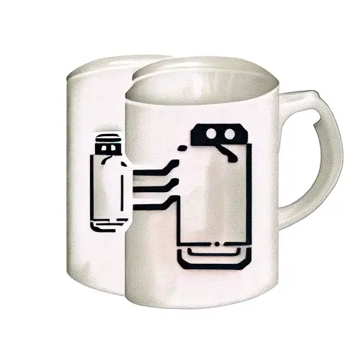 beer with letter esc keyboard keys inside mug ink type tattoo design idea
