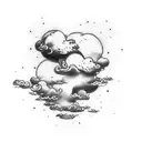 clouds with Victory is reserved for those who are willing to pay its price.   -sun tzu    胜利 tattoo design idea