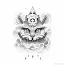 clouds with Victory is reserved for those who are willing to pay its price.   -sun tzu    胜利 tattoo design idea