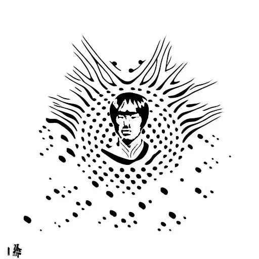 be water bruce lee tattoo design idea