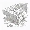 square peg in round hole tattoo design idea