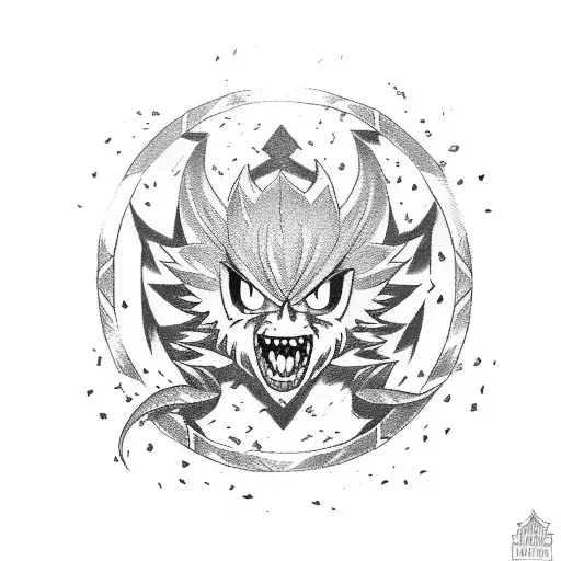 fairy tail  anime crest tattoo design idea