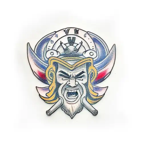 ax viking tattoo design idea