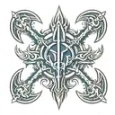 ukraine trident symbol tattoo design idea