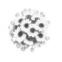 alyssum flower tattoo design idea