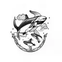 Orca tattoo inspired by your love for orcas tattoo design idea