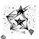 Shooting star symbolizing luck and destiny, representing the moment you met and the luck of having each other tattoo design idea