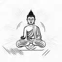 Buddha tattoo design idea