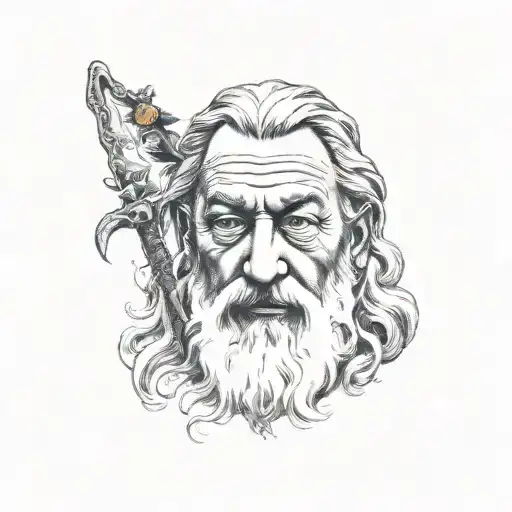 gandalf tattoo design idea