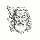 gandalf tattoo design idea