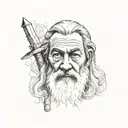 gandalf tattoo design idea