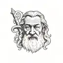 gandalf tattoo design idea