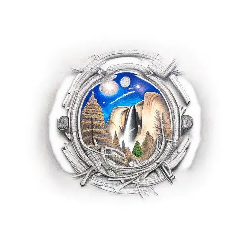 Yosemite tattoo design idea