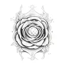 silueta de Canserbero hecha con letras  tattoo design idea