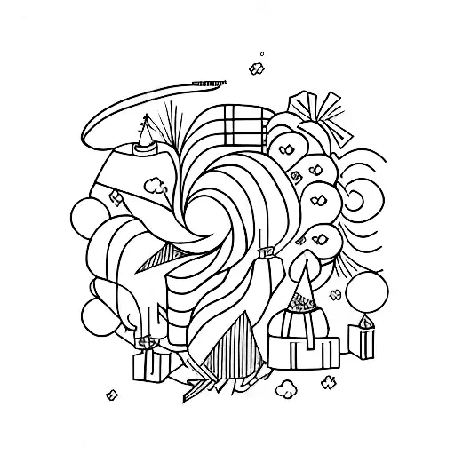 birthday  tattoo design idea