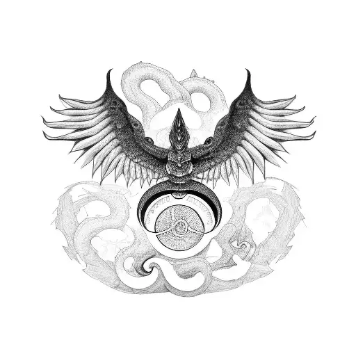 quetzalcoatl tattoo design idea