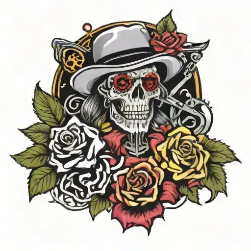 guns n roses tattoo design idea