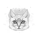 cat fingerprint tattoo design idea