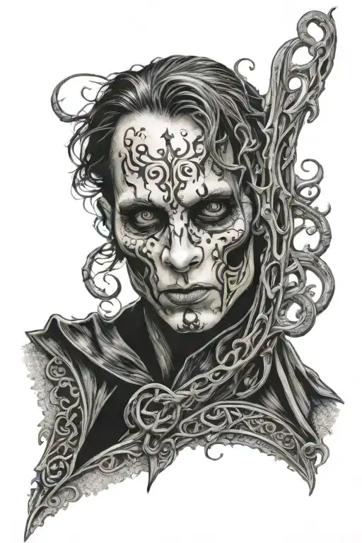 death eater mark tattoo design idea