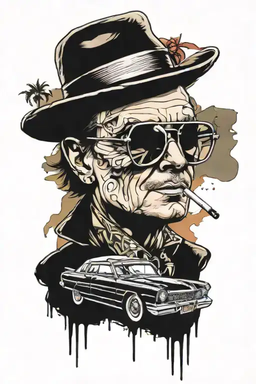 Fear and Loathing in Las Vegas tattoo design idea
