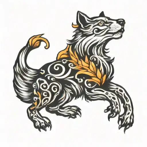Leo patronus charm tattoo design idea