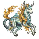 Leo patronus charm tattoo design idea