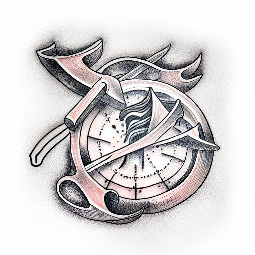 Butcher's cleaver tattoo design idea