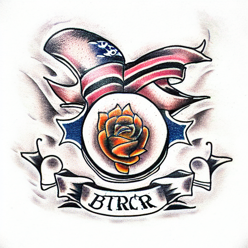 butcher's knifr tattoo design idea