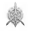 keyblade tattoo design idea