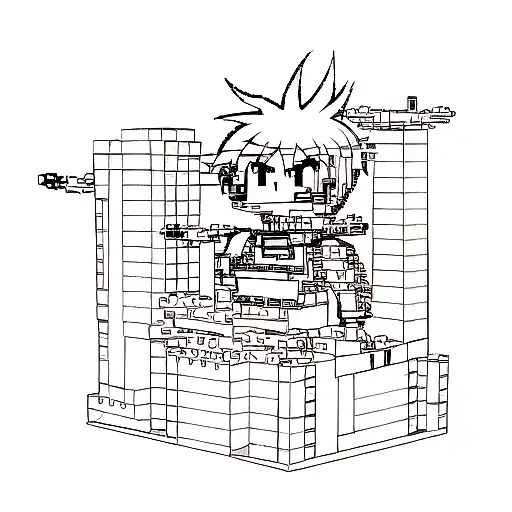 technic lego tattoo design idea