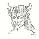 Kali tattoo design idea