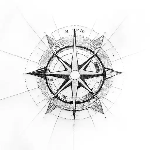 Stray kids compass tattoo design idea