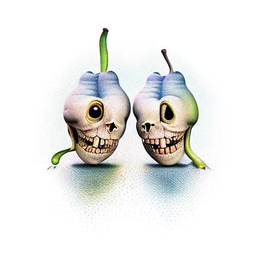 happy pear tattoo design idea