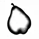 pear tattoo design idea