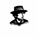 black and white bob dylan tattoo tattoo design idea